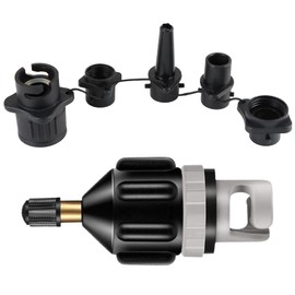 4-in-1 Ventiladapter-Pack, Inflatordüse Inflator für Schlauchboote, Paddleboards, Kajak, Stand Up Paddle Boards, SUP Zubehör, Ventiladapter für SUP-Pumpe, Adapter für Schlauchboote