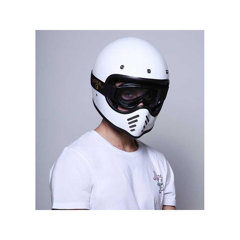 DMD Ghost Smoke Motorcycle Goggles (Black/Strong Tint)