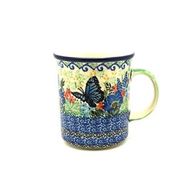 Polish Pottery Mug - Big Straight Sided - Unikat Signature - U4600