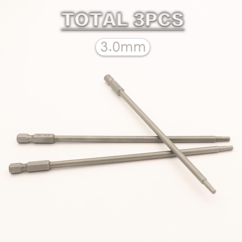 Raflot RC Hex Bit 6 Inch Power Bits 3mm Hex