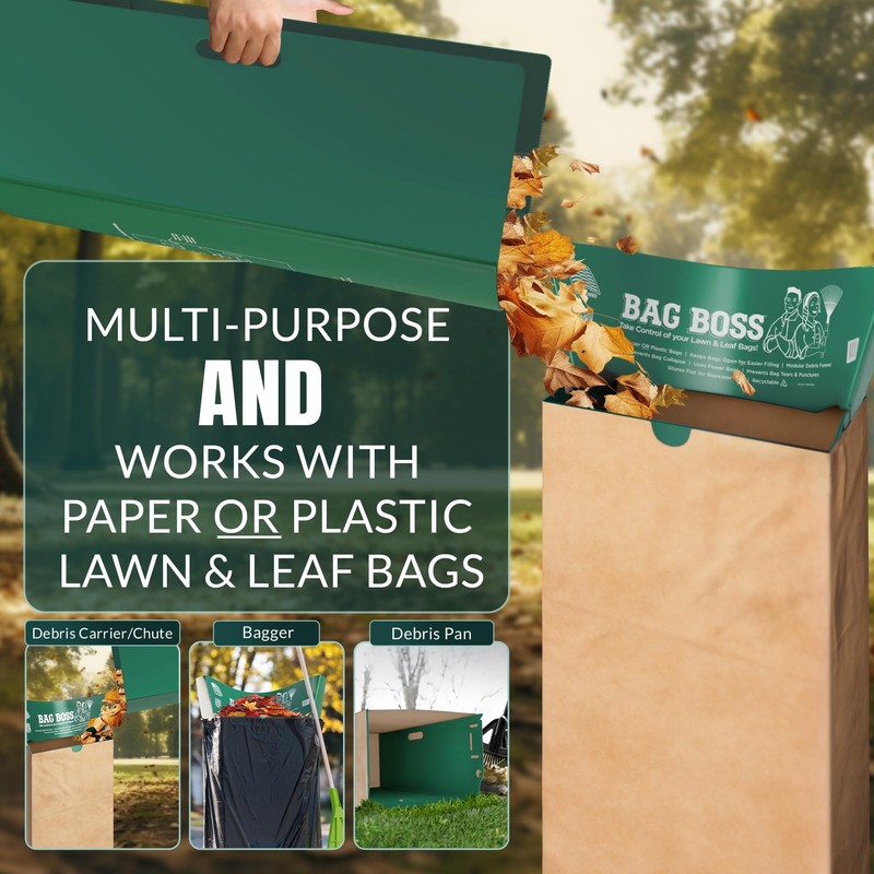 BAG BOSS Lawn & Leaf Bag Holder Stand | Fits