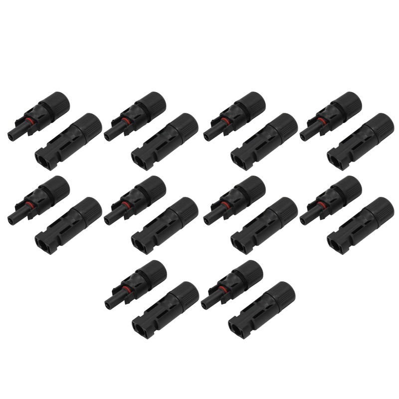10 Sets Solar Panel Connector IP67 Waterproof Photovoltaic Cable Male