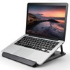 ELECOM PCA-LTSR8BK Laptop Stand, Foldable, Rotatable, Folded Size: Width 10.2