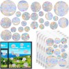 65 Pcs Round Prism Window Stickers, BetterJonny Bird Protection, Rainbow