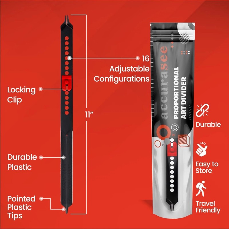 Accurasee Premium Proportional Divider Tool For Artists And Architects Easy