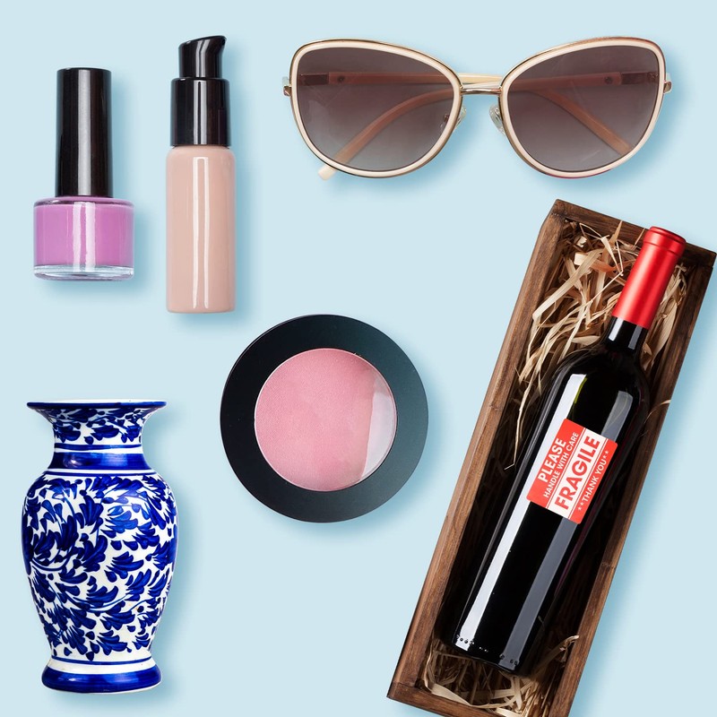 Batrical Fragile Stickers for Shipping and Moving 1 Rolls 1"x3"