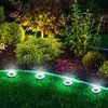 Joomer Solar Ground Lights, 16 Pack 8 LED Solar Lights