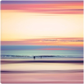 Fine Art Canvas Pastel Horizons Canvas Wall Decor by Artist Dirk Wüstenhagen for Living Room, Bedroom, Bathroom, Kitchen, Office, Bar, Dining & Guest Room - Ready to Hang - 32 in x 32 in