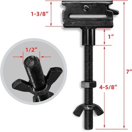 E Track Spare Tire Holder Mount for X-Track Tie Down Anchor Points Bolt Hanger Spare Wheel Carrier Etrack Rail System Accessories for Enclosed Trailers, Flatbed, Trucks, Semis, Garages (Black)