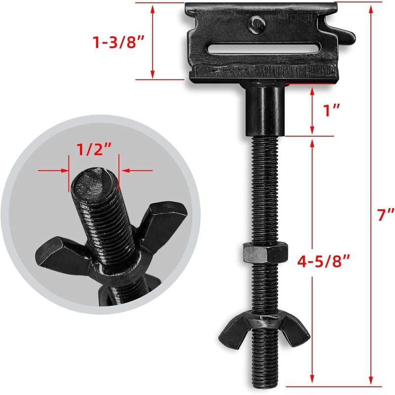 E Track Spare Tire Holder Mount for X-Track Tie Down