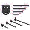 Neevolve Floating Shelf Bracket（1/4 Inch Thick 4 Pack, 10 Inch