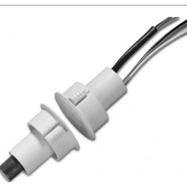 Interlogix 1078CW-N Interlogix Recessed Magnetic Steel Door Contact w/ Wire Leads Actuated