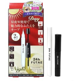 24h FUTAE Eyepute, 0.1 fl oz (3.5 ml), Double Eyelids, Daytime and Night Use, Set of 2