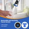 Hibbent Pull Down Kitchen Faucet Head Replacement, 4 Function LED