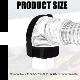 PEUTIER RV Sewer Hose Support, Magic Adhesive Hose Fitting Camper Sewer Accessory Hose Fastening Tightening Device Must Have for RV Camping Prevents Waste Lines from Dislodging While Dumping