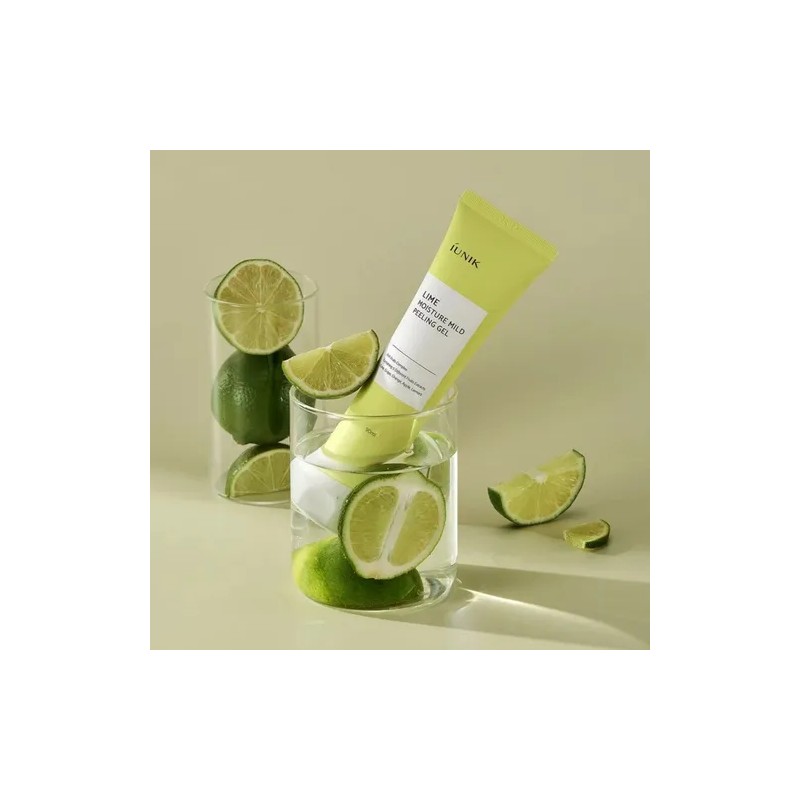 Gel Exfoliante IUNIK Facial Coreano de Lima con AHA para