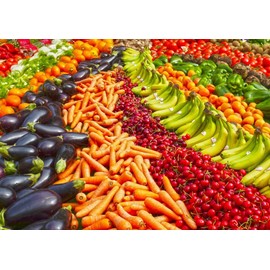 Painting Wallpaper Poster Removable Self Stick Vegetable and Fruit Colors onpare-do Market Red Green Yellow Orange 紫紺 Kitchen Character Black Fveg – 012 a1 A1 Edition 830 mm × For Architectural Wallpaper Weather Resistant Paint