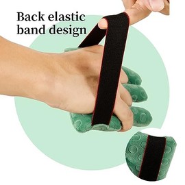 Cone With finger separators, finger contracture pads, hand and finger grip strength building aids for trainer aids