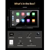 9" Wireless Carplay Screen with 4K Dash Cam, Portable Apple