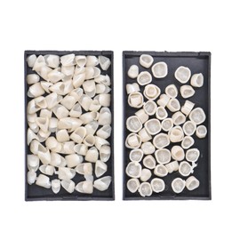 Angzhili 2 Box Dental Temporary Crown Veneers Tooth Cap Crown Veneers,for Front Back Tooth,Dental Supplies