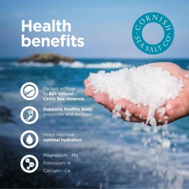 Cornish Sea Salt Co Really Garlicky Sea Salt Flakes 1.9Oz Culinary Seasoning Gourmet Spice