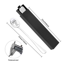 DIKARIYA Regalo para Abuela y Abuelo, Juego De Cuchara, Cucharas Café Acero INOX, Cuchara de Postre, Original Regalos para Abuela Abuelo, Regalos para Cumpleaños Navidad Dia de la Abuela de Nietos y