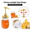 Syrup & Honey Dispenser Pump Lids for Mason Jar, Plastic