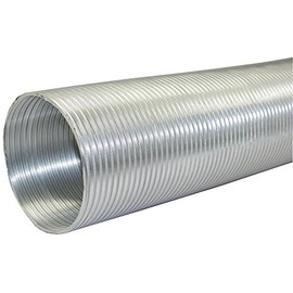 Builder's Best 111586 BDB111586 Semi-Rigid Aluminum Duct, 8ft (6" dia), 8', SILVER