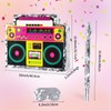 Boombox with Stick & Hanging Loop Retro 90s Theme Hip