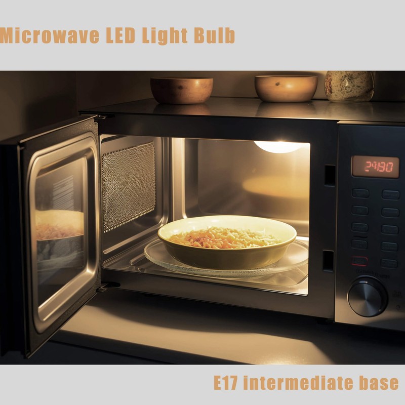 LED Microwave Light Bulbs Under Hood, 40W Equivalent, 110V/120V 3W