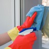 SteadMax 3 Pack Red Cleaning Gloves, Supreme Durability, Natural Rubber