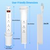 Pop Up Outlet for Countertop, 2.5'' Manual Lift Recessed Power