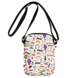 JNIAP Japan Crossbody Bag Japanese Gifts Japan Trip Gift Japan Travel Purse Japan Themed Gifts Japan Crossbody Purse, Japan Cb