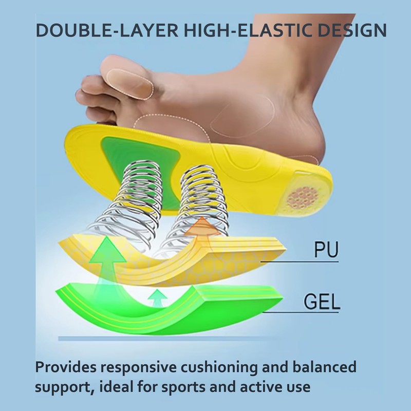ALTEKANA Sports Insoles Shock Absorption Heel Comfort High Elasticity and