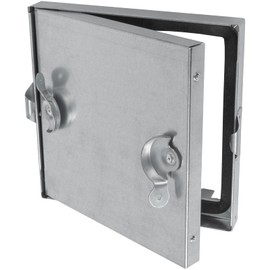 Repa Market 8 x 8 Inch Galvanized Steel Access Panel – Insulated HVAC Duct Vent Cover with Hinged Door, 2 Clasp Locks, Rubber Gasket – Airtight Access Door for Cleaning, Inspection, Ventilation