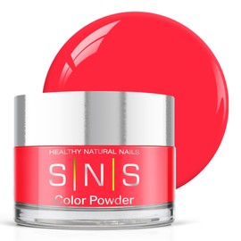 SNS Nail Dip Powder Colors, Gelous Color Dipping Powder - Shy Triplefin (Pink, Red, Orange Cream) - Long-Lasting Dip Nail Colors - Low-Odor Nail Color for Professionals & At-Home - 0.5 oz