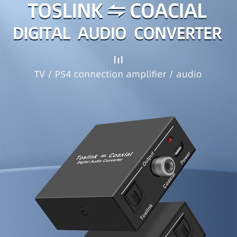Daiilg Digital Audio Converter Bi-Directional Digital Coaxial to Optical Toslink