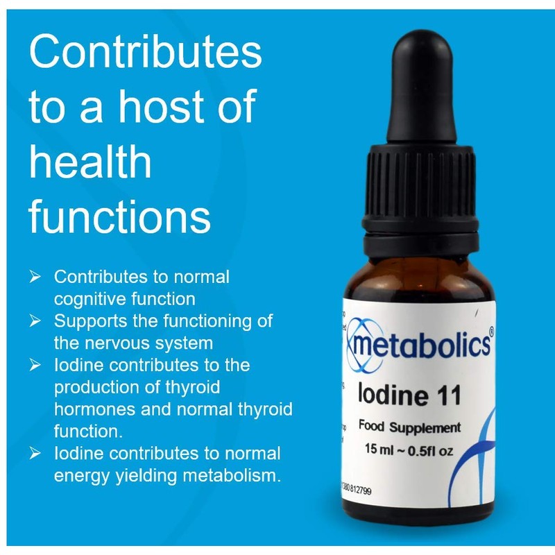 Metabolics Metabolics Iodine Liquid | Extra Strong (1525mcg Per Serving)