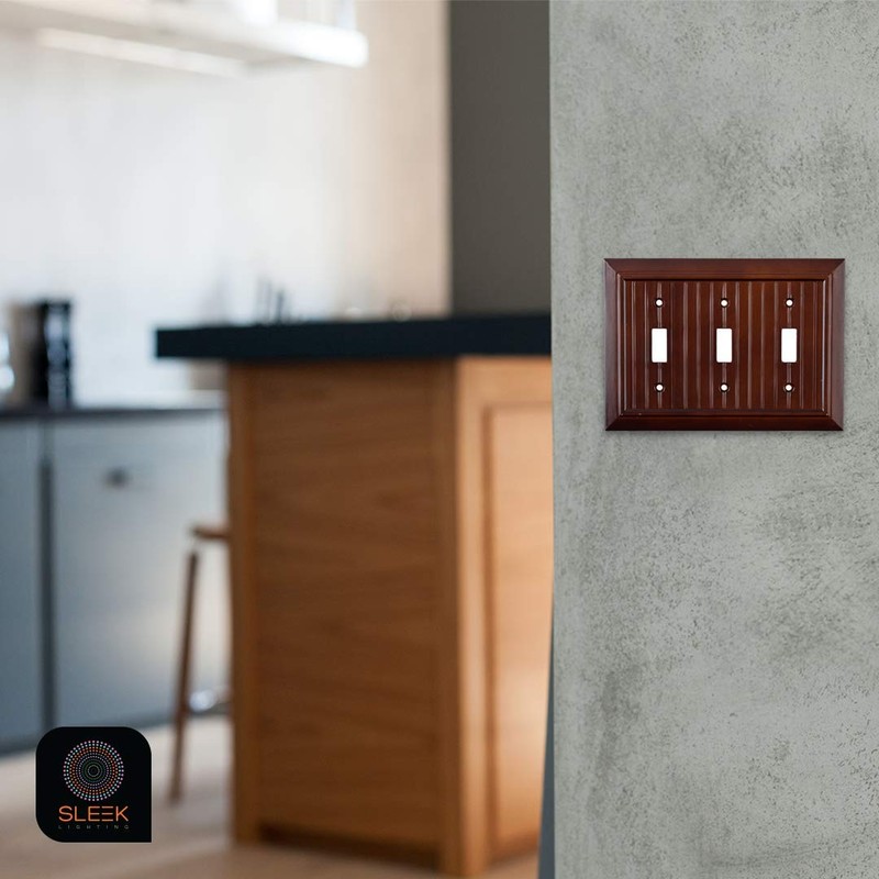 Pack of 4 Wall Plate Outlet Switch Covers by SleekLighting