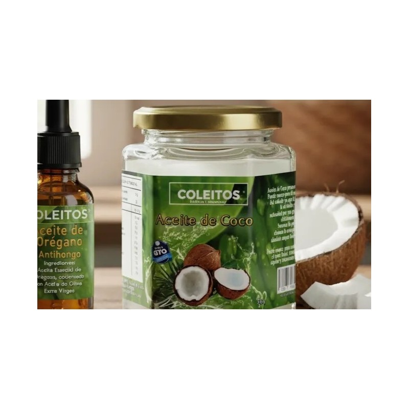 Aceite De Coco Y Aceite De Orégano Coleitos 250ml Y