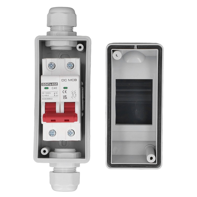 DC Circuit Breaker 2P 40A IP65 Waterproof 6KA Breaking Capacity