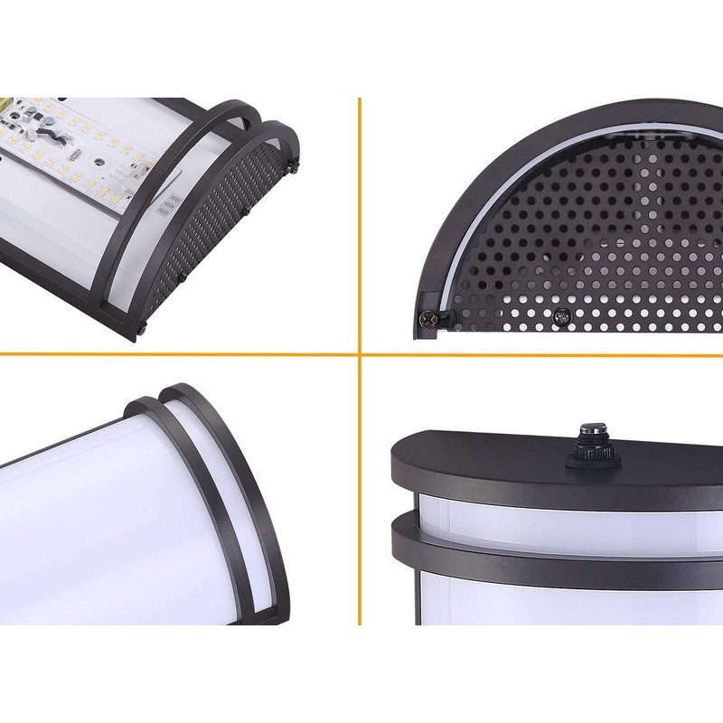 Cloudy Bay Dusk to Dawn LED Outdoor Wall Sconce,3000K /4000K