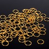 HUIHUIBAO 100 Pieces 10mm Open Jump Ring Metal Split Rings