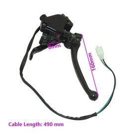 TC-Motor 7/8'' 22mm Double Brake Lever Thumb Throttle for 50cc 70cc 90cc 110cc 125cc 150cc ATV Quad Taotao Sunl Roketa Roketa Coolster