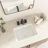 17 Inch Undermount Bathroom Sink - GhomeG 17"x12" White Rectangle