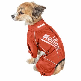 Dog Helios ® 'Hurricanine' Waterproof and Reflective Full Body Dog Coat - Pet Jacket Features Heat Retention and Blackshark Technology - This Dog Jacket Features Adjustable Sleeves and Waist