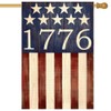 ARGOOFG 4th of July House Flag 28x40 Inch Double Sided