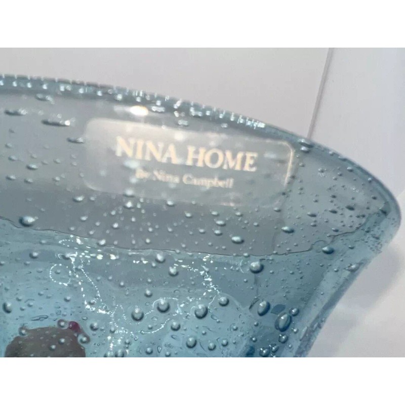 NINA HOME Nina Campbell 10 Oz Water Wine Goblets Handblown