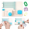 BAOFALI Mini Alphabet Punch Board, 6x4.25inch Paper Hole Punches for