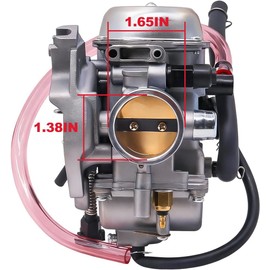 KVF360 Carburetor Fits for Kawasaki 15003-1686 15004-0041 15003-0093 Compatible with 2003-2007 Kawasaki Prairie 360 Carburetor 4X4 KVF360 KVF360A KVF360B KVF360C Air Filter intake manifold boot